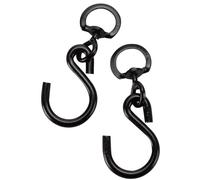 Garden Mile 2pck Hanging Basket Hooks Swivel Plant Pot Holder Garden Flower Basket Hanger Outdoor Hook for Bird Feeders Decorative Plant Hanger for Solar Lights & Wind Chimes