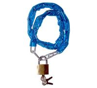 Garden Mile 3.6MM Durable Bike Chain and Padlock with Key - Anti-Theft Scooter Lock Heavy Duty Flexible Plastic Bicycle Accessories for Bike, Motorcycle, Scooter Protection Security