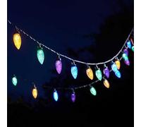 Garden Mile 30pc Outdoor String Lights - 14ft Connectable Mains Powered LED Festoon Lights with Timer Function - Waterproof Garden Festoon Lights Plug in Outdoor String Lights for Lighting Decor