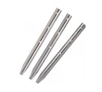 Garden Mile 3pc 30cm Metal Lawn Edging Stakes - Galvanised Metal Garden Edging Border Stakes - Landscape Edging Stake - DIY Edging for Raised Flowerbeds, Pathway, Patio, landscaping (3pc)