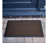 Garden Mile 40x60cm Non Slip Door Mat - Polyester Cushioned Dirt Scraper Doormat Outdoor - Rubber Backed Mesh Welcome Mat For Indoor, Outdoor, Patio, Entrance Rug, Floor Protector & Door Matts Indoor