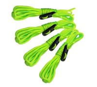 Garden Mile 4pc Tent Ropes 2.4m x 3mm Guy Rope Set for Camping, Tent, Washing Line Multi-Purpose Reflective Green Luminous Fluorescent Tent Cord Reflect Tent Cord Tensioners Windproof