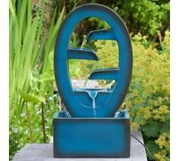 Garden Mile 50cm Solar Water Fountain Cascade - Weatherproof Outdoor Solar Water Feature with Pump & Auto On/Off - Decorative Waterfall for Garden Decor, Patio Decorations, Gardening Gifts & Lawns