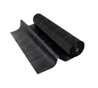 Garden Mile 50m x 1m Heavy-Duty Weed Control Fabric with 50 Ground Pegs Garden Membrane for Landscaping, Driveways, Paths & Under Decking Liner Weed Suppressant Ground Cover
