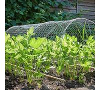 Garden Mile 5m Chicken Wire Mesh Roll - Chicken Wire for Pet Rabbit Chicken Fencing square Wire Mesh Fencing, Galvanized Anti Rust Wire Poultry Netting 5m x 1m