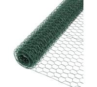 Garden Mile 5m x 0.6m PVC Coated 25mm Galvanised Chicken Wire Mesh Roll