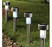 Garden Mile 5Pcs Solar Lights Outdoor Garden - Solar Stake Outdoor Lights - LED Garden Lights Solar Powered Waterproof, Auto On/Off Pathway Lighting for Patio, Lawn Garden Decor