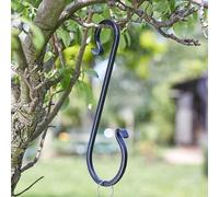 Garden Mile 6" Hanging S Hook Garden Flower Basket Hanger Outdoor Hook for Bird Feeders Decorative Plant Hanger for Solar Lights & Wind Chimes Wall Mounted Bracket
