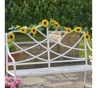 Garden Mile 6ft Artificial Flower Garland Outdoor Hanging Garlands with Fake Flowers 1.8m Garland with Artificial Sunflowers Indoor Summer Decoration with Fake Sunflowers