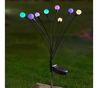 Garden Mile 70cm Solar Lights Outdoor Garden - 8 Stem Solar Globe Lights