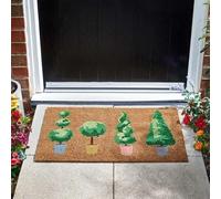 Garden Mile 75 x45cm Outdoor Door Mat Heavy Duty Coir Door Mats Outdoor Indoor Door Mat Non Slip Eco-Friendly Green Patio Pots Large Front Door Mats Outside Doormat Indoor Entrance Doormats