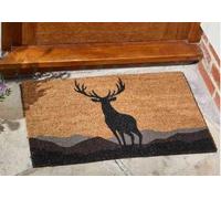 Garden Mile Decoir Doormat Door Mats Natural Look Mats Slip Resistant PVC Backing Safe Anti-Slip Indoor Outdoor Use (Monarch Stag)
