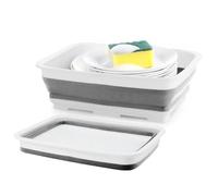 Garden Mile® Collapsible Washing Basin Bucket Laundry Line Outdoor Camping Garden Travel Foldable Folding Kitchen (7L Collapsible Basin)