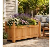 Garden Mile 90Cm Wooden Garden Planter