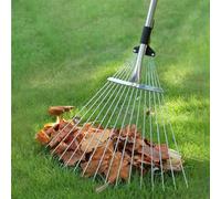 Garden Mile Adjustable Garden Rake With Plastic Grip