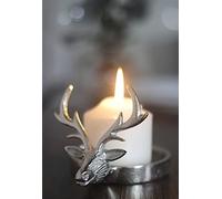 Garden Mile Stag Pillar Candle Holder Candle Holders Living Room Accessories Decorative Home Accessories Candles House Ornaments For Living Room Tea Light Candle Holders Christmas Table Centrepiece