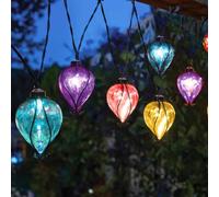 Garden Mile Solar String Lights Outdoor Garden LED 3.8m Waterproof String Lights Solar Garden Decorations for Indoor Outdoor Balcony Lights for Patio, Gazebo and Wedding Décor (Balloon Rainbow)