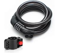 Garden Mile Bike Lock 1.2m x 12mm - 4 Digit Combination Bicycle Lock, Heavy Duty High Security Cable Lock for Bikes, Motorbike, Scooter & Outdoor Use
