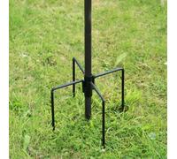 Garden Mile Bird Feeders Hanging Station Stabiliser Stand 4 Prong Outdoor Use Feeding Station Bird Feeder Pole Stabiliser Base Feet Spikes Ground Stabiliser Stand Garden Accessories