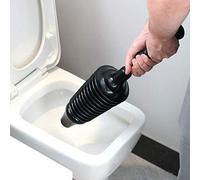 Garden Mile Heavy Duty Black Toilet Plunger Powerful Drain Unblocker for Clearing Blockage in Drains, Heavy Duty and Flexible Plumbing Suction Tool for Unblocking Toilets of all Types