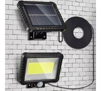 Garden Mile Bright White Solar Powered Security Light With Motion Sensor Lights Outdoor 200 Lumens 100 SMD Solar Garden Lights Waterproof All Season For Shed Garage Driveway And Pathway Lighting