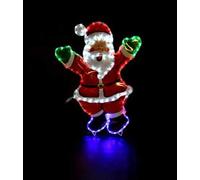 Garden Mile Christmas Decorations Santa Claus Silhouette Lights - LED Rope Light Decoration For Outdoor/Indoor - Multicoloured Waterproof Display, Festive Window Wall Garden Xmas Decoration