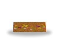 Garden Mile Coir Insert Mat - 53x23cm - Home Design - Decorative Indoor Front Door Floor Mat Entry Dirt Trapper Rug Outdoor Boot Scraper Non Slip Backing Doormat (Floral)