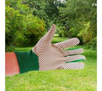 Garden Mile Cotton Grip Gardening Gloves Non-Slip Rubber Palm Durable Gloves for Men Indoor Outdoor Gardening Multipurpose Breathable Protective Strong Grip (Mens Lightweight Garden Gloves)
