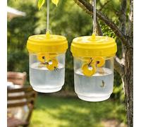 Garden Mile Disposable Fly Trap Bag Outdoor - Hanging Fly Catcher with Attractant, Non Toxic Pest Control for Flies, Wasps & Insects, Garden, Farm & Stable Use (1 Pack)