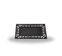 Garden Mile Rubber Door Mat 75x45cm - Heavy Duty Doorway Mats - Indoor Outdoor Non Slip Safety - Anti Fatigue Weatherproof - Dirt Trapper For Use With Inserts (Rubber Frame)