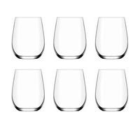 Garden Mile Drinking Glasses Prosecco Wine Glassware Gift Set Party Bar Restaurant Catering Dining Hen Barware Engagement Wedding Mothers Day Home Kitchen Decor (6pc Drinking Glasses)