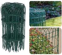 Garden Mile Edging Border - 10M / 33 ft Long Flexible Wire Garden Edging - Easy to Cut and Shape - Perfect for Flower Beds, Lawn, Pavement, Walkways (25 cm High)