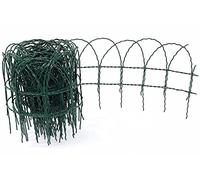 Garden Mile Edging Border - 10M / 33 ft Long Flexible Wire Garden Edging - Easy to Cut and Shape - Perfect for Flower Beds, Lawn, Pavement, Walkways (25 cm High)