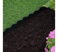 Garden Mile Edging Border 10M| Flexible Flower Bed Edge for Driveways, Pathways - Garden Accessories - Professional Landscape Dividers - Weather Resistant (Green10cm x 10m)