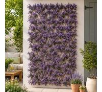 Garden Mile Expandable Artificial Violet Trellis Garden fence Screening
