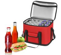 Garden Mile Extra Large 30L 60 Can Insulated Hot/Cold Cooler Bag Cool Box Picnic Camping Food Drink Ice Freezer Cool with Carry Handle Shoulder Strap Takeaway Delivery Driver Bags