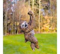 Garden Mile Eye-Catching Garden Ornaments Swinging Sloth Garden Statue | Hanging Strong Rope - Waterproof and Weatherproof Resin Garden Figurines for Indoor and Outdoor Yard Art Patio Lawn Decor