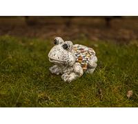 Garden Mile Frog Statue With Stone Effect, Garden Ornaments Outdoor Animals Free Standing Animal Figurine Garden Statue And Sculpture For Outdoor, Indoor, Patio, Lawn, Walkway Decor