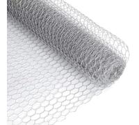 Garden Mile® Galvanised Coated Chicken Wire Mesh Rabbit Animal Fence Steel Metal Garden Wire Mesh Netting Boundary Fencing Pest Control (4m x 0.9m x 13mm Galvanised)