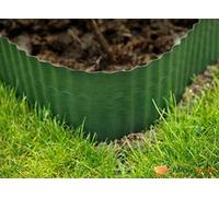 Garden Mile Garden Edging Border 15cm x 9m, Landscape Edging plastic Sturdy Lawn Edging, Flexible Long Strips Garden Borders for Raised Flower Bed Tree Surrounds- Green x3 rolls