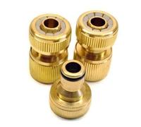 Garden Mile Garden Hose Tap Connectors Hose Parts Connectors Jackets for Frost Protection (3pc Brass Connector Set)