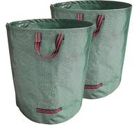Garden Mile Garden-Waste Bags - 272L 2pc Heavy Duty Garden Bags with Handles - Reusable Gardening Lawn Leaf Garden Bag For Plant Waste Grass and Leaves