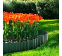 Garden Mile Green 15CM x 30M Garden Lawn Edging Border Plastic Edger Roll For Lawns Borders Flower Beds Stones Protect Grass Soil Plant Beds DIY Outdoors Landscaping Plastic Border Edging Roll