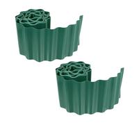 Garden Mile Green 15CM x 9M Garden Lawn Edging Border Plastic Edger Roll For Lawns Borders Flower Beds Stones Protect Grass Soil Plant Beds DIY Outdoors Landscaping Plastic Border Edging Roll