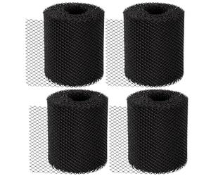 Garden Mile Gutter Guard Mesh 20m (4 x 5m Rolls) 16cm - Plastic Guttering Mesh for Leaf, Moss & Debris Protection, Easy Install Cut to Size Gutter Filter for Blockage Prevention