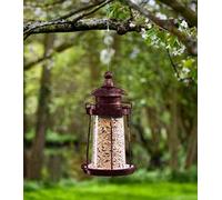 Garden Mile Hanging Bird Feeder Outdoor Feeding Station Bird Feeders for Outside Bird Feeders for Small Birds Lighthouse Hanging Bird Feeder for Seed Wild Garden Birds Feed Easy Fill Bird Feeder