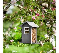 Garden Mile Hanging Bird Feeder Outdoor Wild Garden Birds Feeding Station Bird Feeders for Small Birds Beach Hut Hanging Bird Feeder for Seed Feeder for Peanuts Garden Decoration