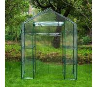 Garden Mile Have Duty Walk-in Garden Greenhouse - Large Portable Greenhouse Metal Frame PVC Plastic Cover Outdoor Gardening Equipment Grow Tent House, Outdoor Protection for Veg Fruit Plant Growth