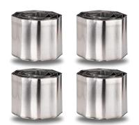 Garden Mile Heavy Duty 12M Metal Garden Border Edging - Waterproof and Rust Proof Decorative Galvanised Steel Lawn Edging Border Garden Fencing - Perfect Separator for Tree, Pond, Garden (12M x4)