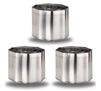 Garden Mile Heavy Duty 3M Metal Garden Border Edging - Waterproof and Rust Proof Decorative Galvanised Steel Lawn Edging Border Garden Fencing - Perfect Separator for Tree, Pond, Garden (x3)